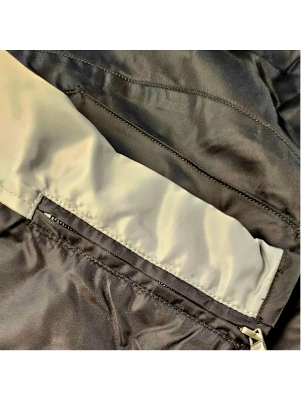 Harley-Davidson Nylon Bomber Jacket Mens Black Gray Embroidered Black 2XL
